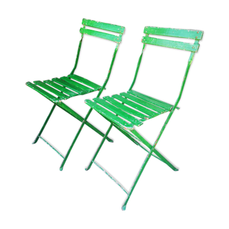 2 old garden chairs