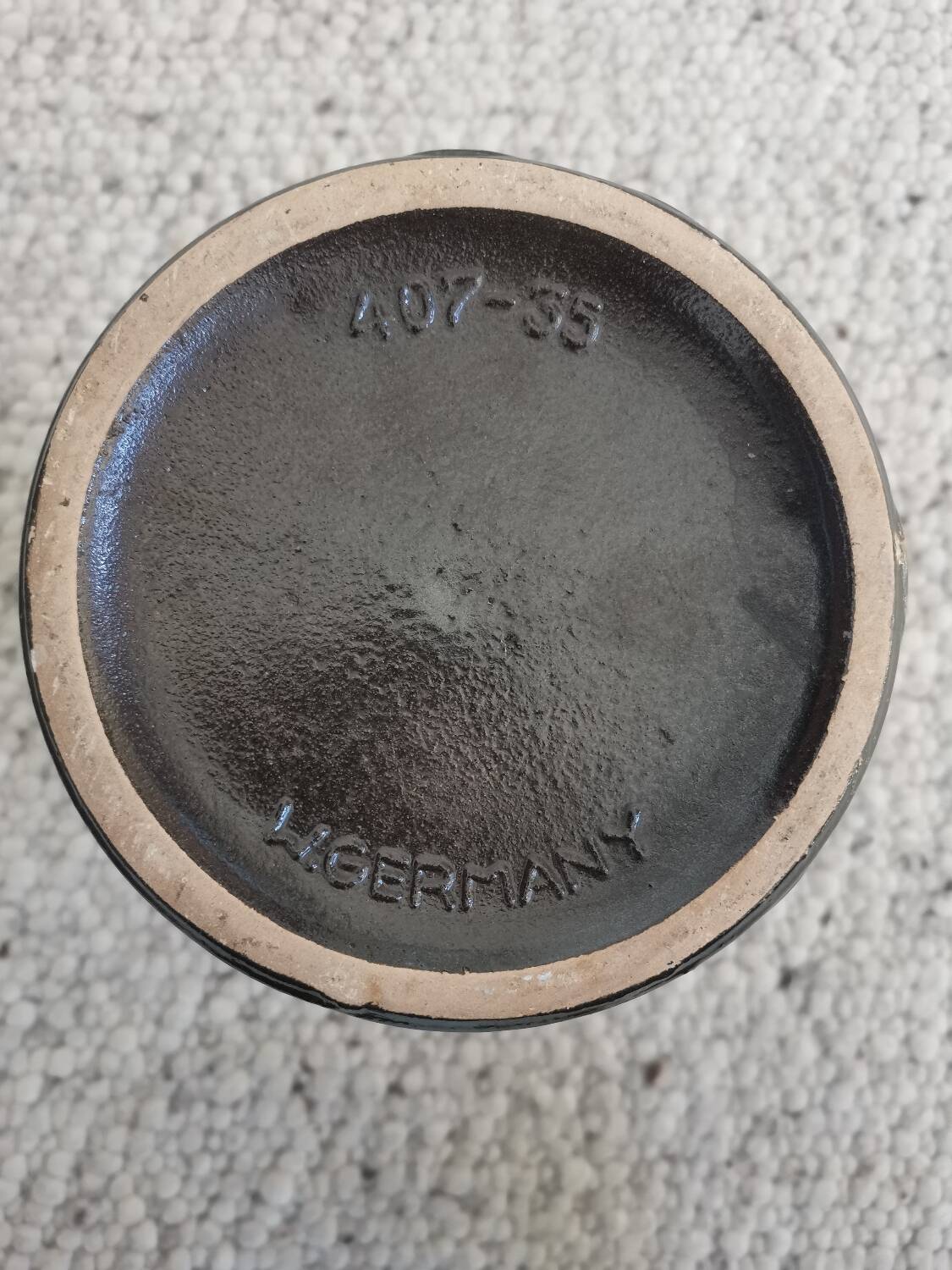 Vase vintage Scheurich poterie ouest-allemande LoRa Zig-Zag Fat Lava, 1970