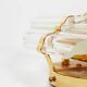 1980s wall lamp in gilded brass and crystal glass by Novaresi Milano