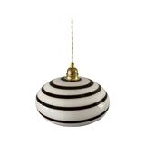 Vintage patterned opaline pendant lamp