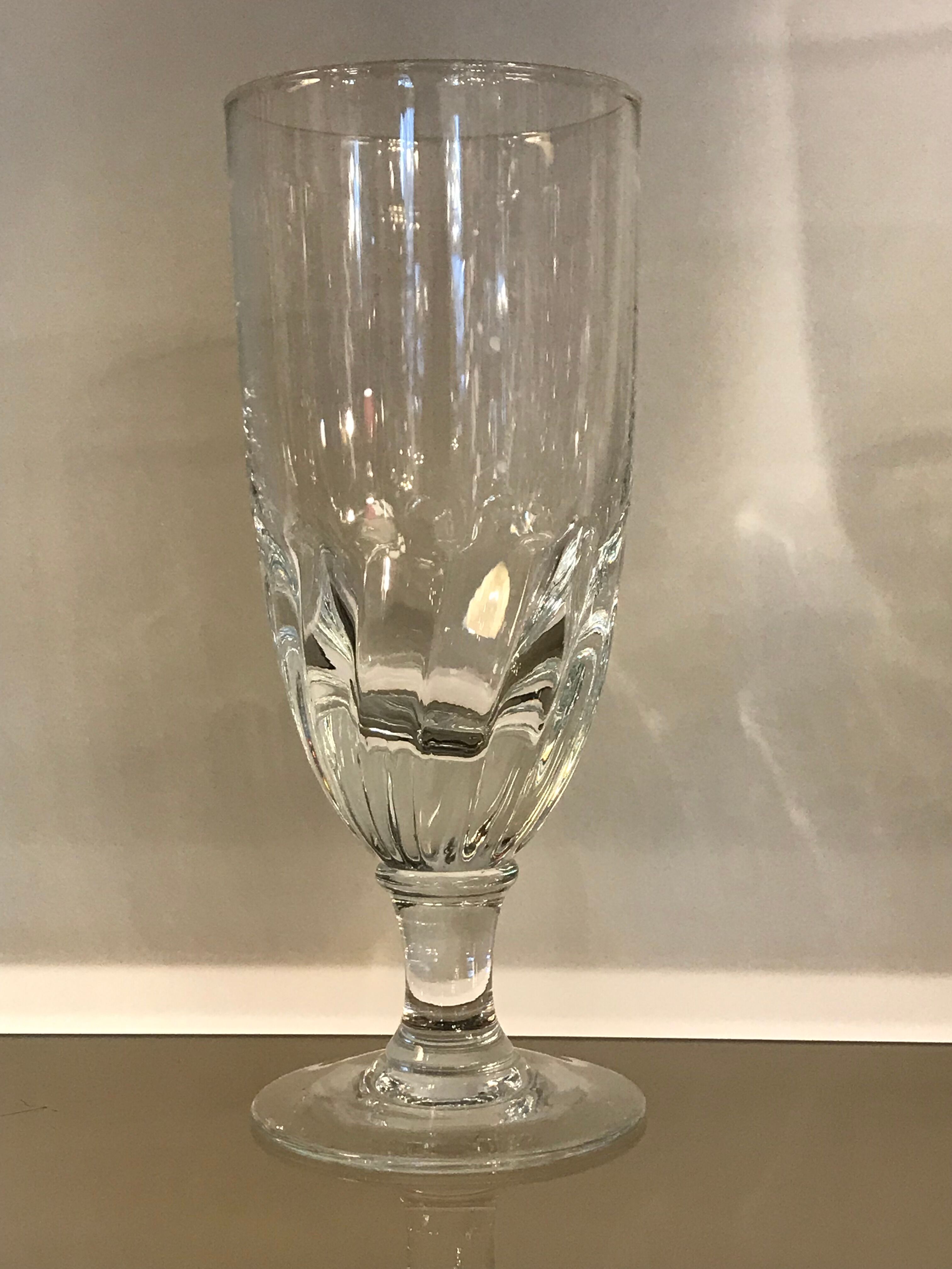 6 old absinthe glasses