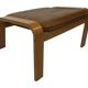 Vintage ikea poang tan cuir cantilever repose-pieds ottoman design