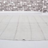 Stripe Neutral Vintage Hmep Kilim Rug sku 3678