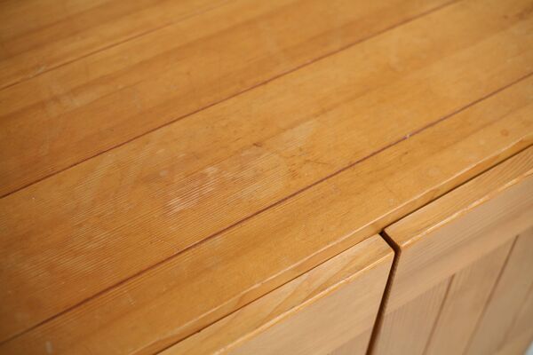 Ensemble de bureau modulable pin Maison Regain France circa 1975