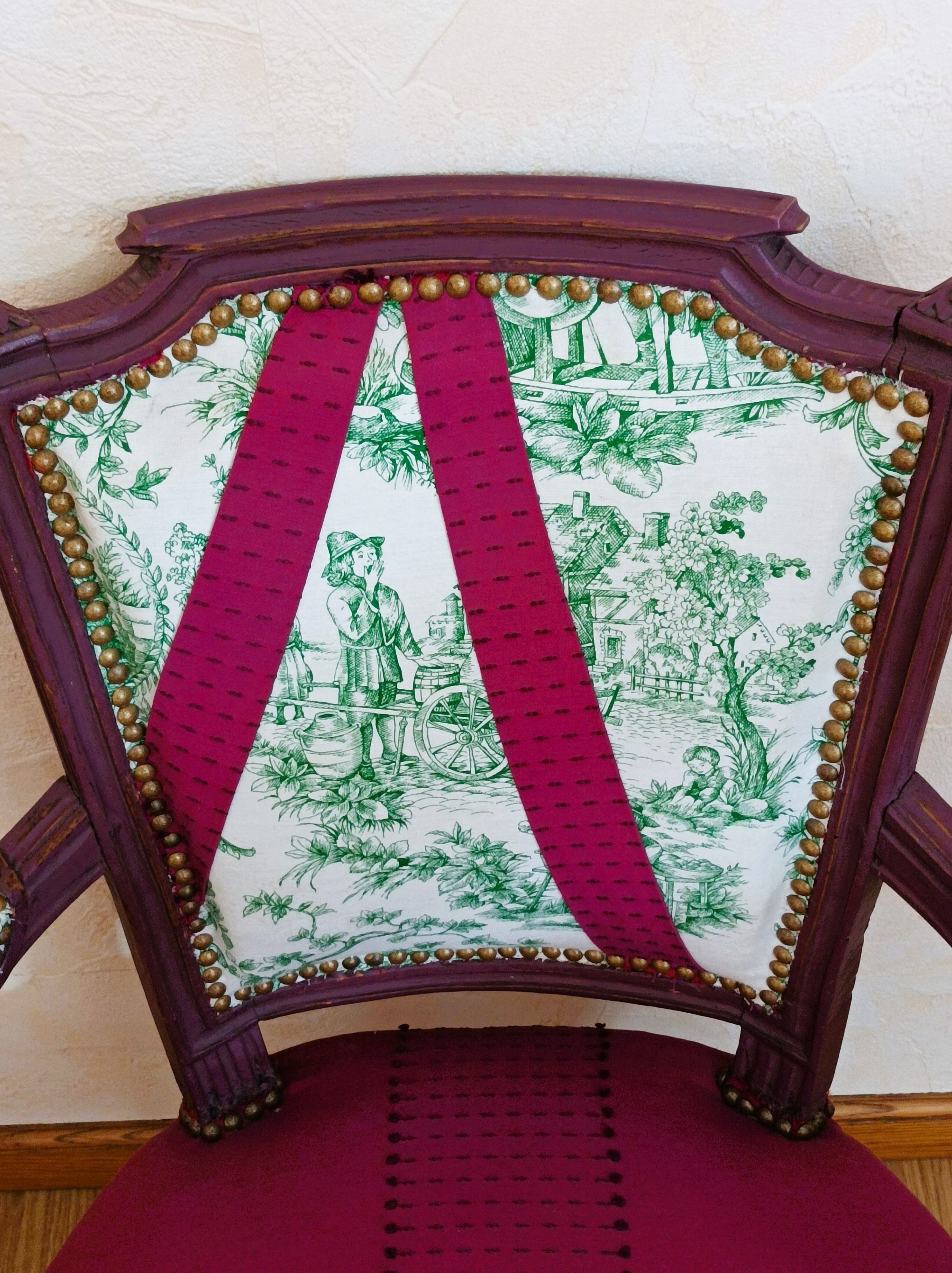 Louis XVI armchair restyled