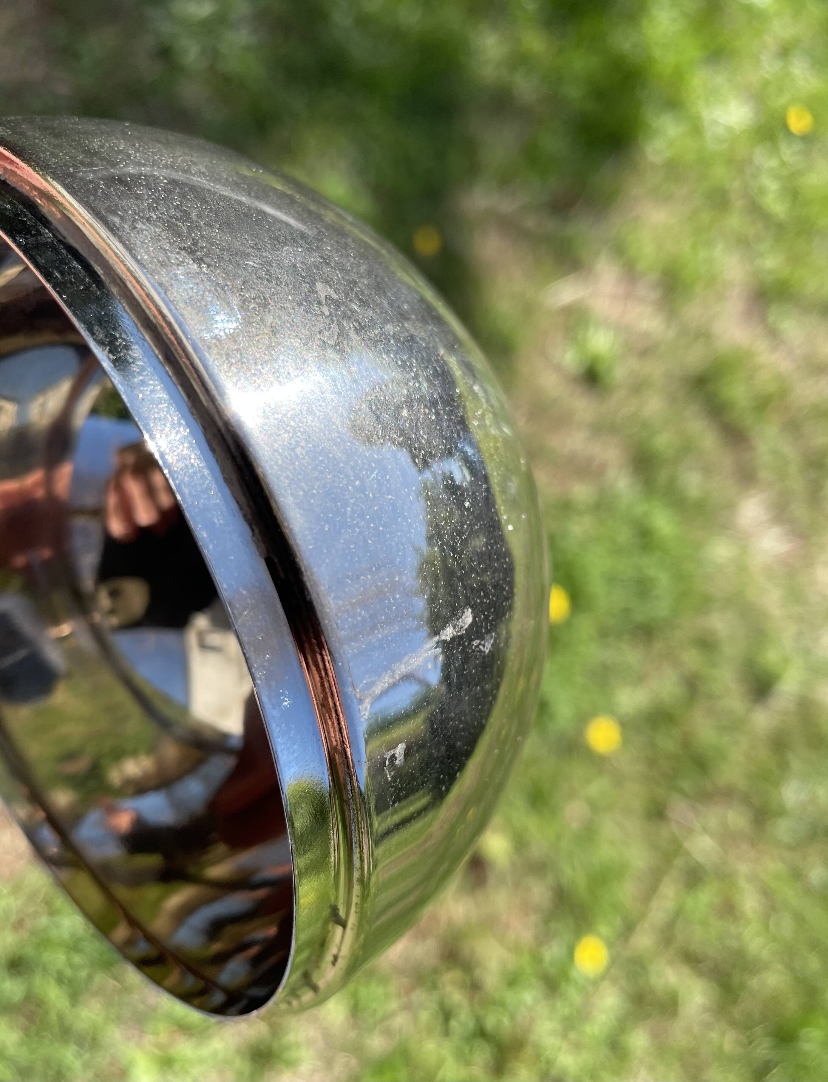 Silver metal apple box