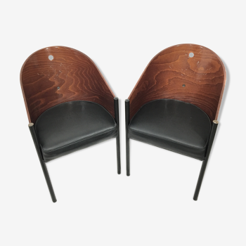 Costes of Philippe Starck chairs pair