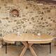 Table ronde orme style Pierre Chapo