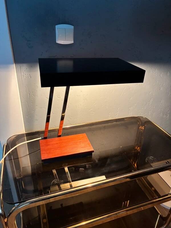Vintage Kaiser Leuchten XL 6875 Desk OfficeLamp Brass Wooden Lamp