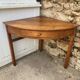 Solid wood corner desk table with 1 drawer