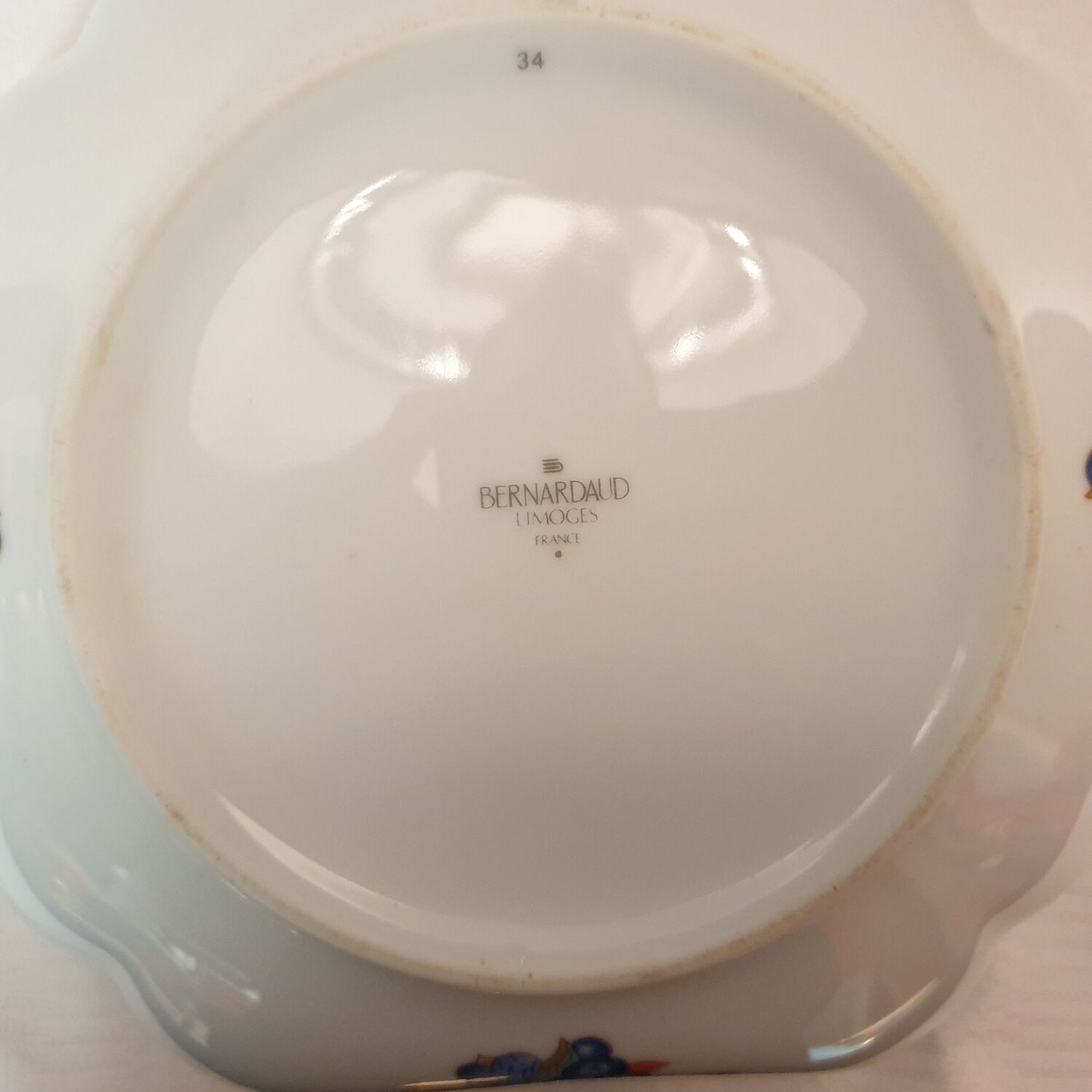 Porcelain salad bowl Bernardaud Limoges model borghese