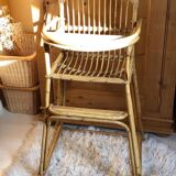 Rattan high chair