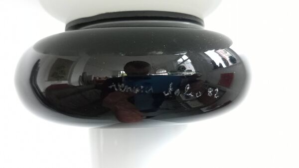 Lampadaire en verre par Venini, Italie, signé