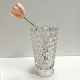 Transparent Rostrated Murano Glass Vase attr. to Ercole Barovier, Italy