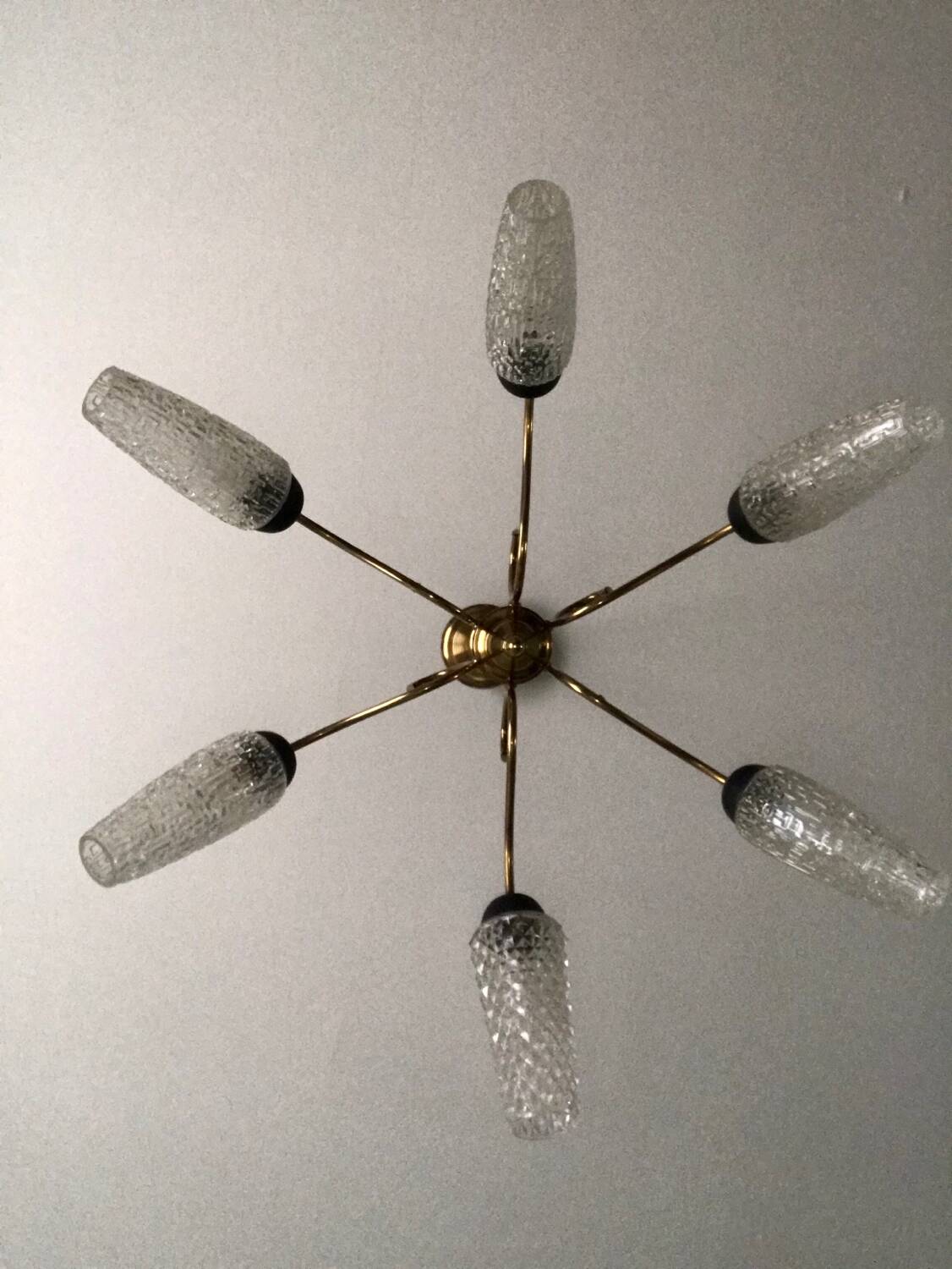 Vintage tulip pendant light