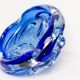 Artistic blue glass ashtray bowl from the mid-20th century, Italy, 1970s.