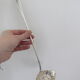 Silver metal sauce ladle