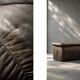 Vintage Mid-Century Modern German Brutalist Brown Leather 2-Seater Sofa