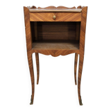 Louis XV style marquetry bedside table