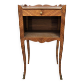 Louis XV style marquetry bedside table