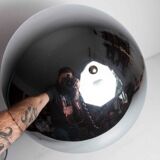 Liner lamp 1980 wood and chrome