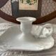 Old porcelain candle holder