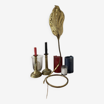 Designer brass lamp by Carlo Giorgi