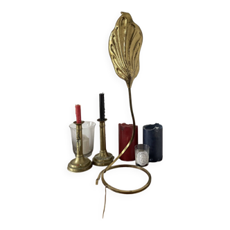 Designer brass lamp by Carlo Giorgi