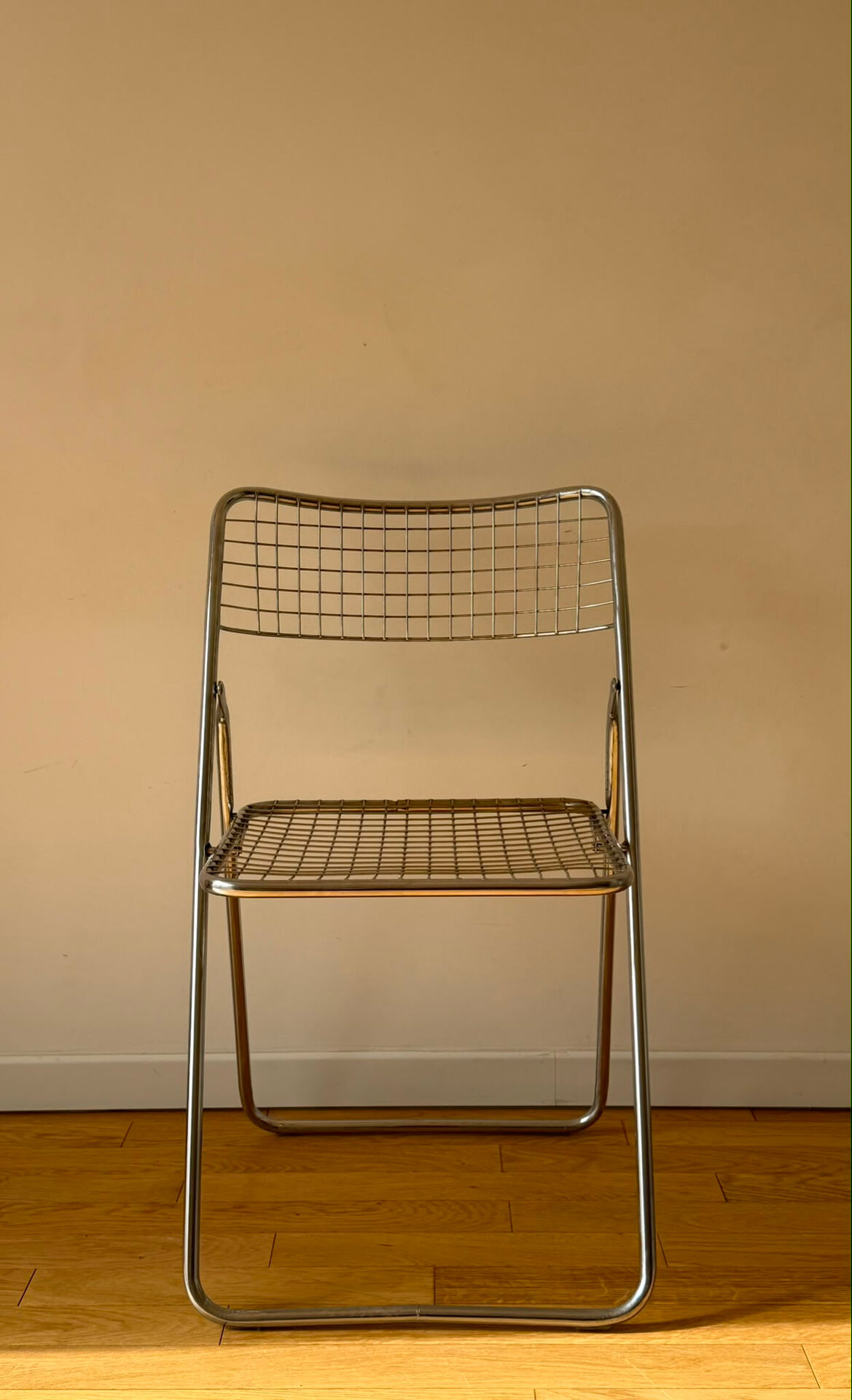 Lot 4 chaises pliantes vintage métallique
