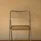 Lot 4 chaises pliantes vintage métallique