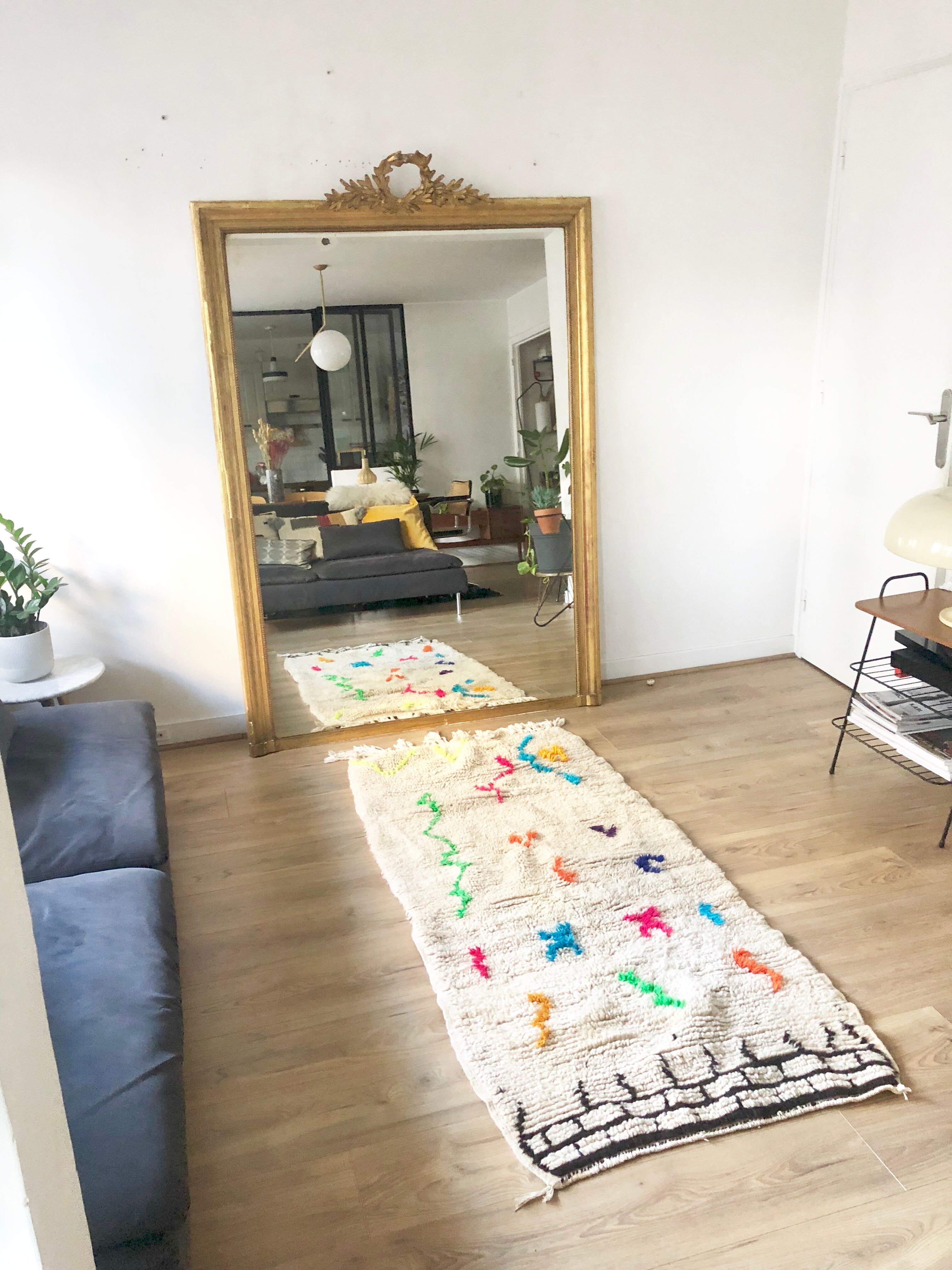 Killim wool berber carpet 150x60cm