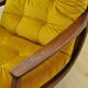 Swivel armchair in velor upholstery, 1970s
