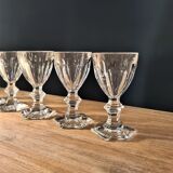 Harcourt service white wine glasses Baccarat