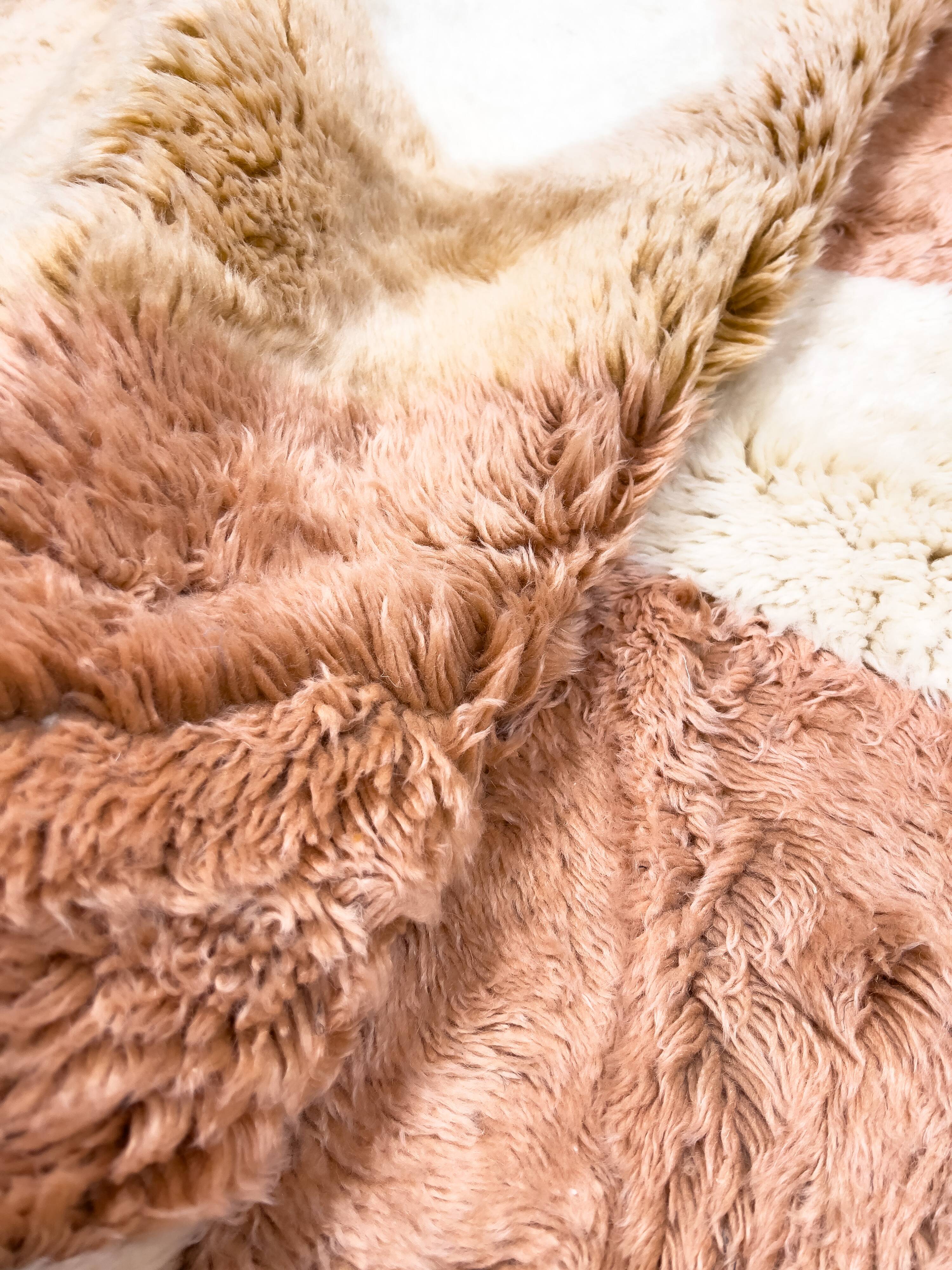 Moroccan Berber rug M'rirt terracotta 2.50x1.57m