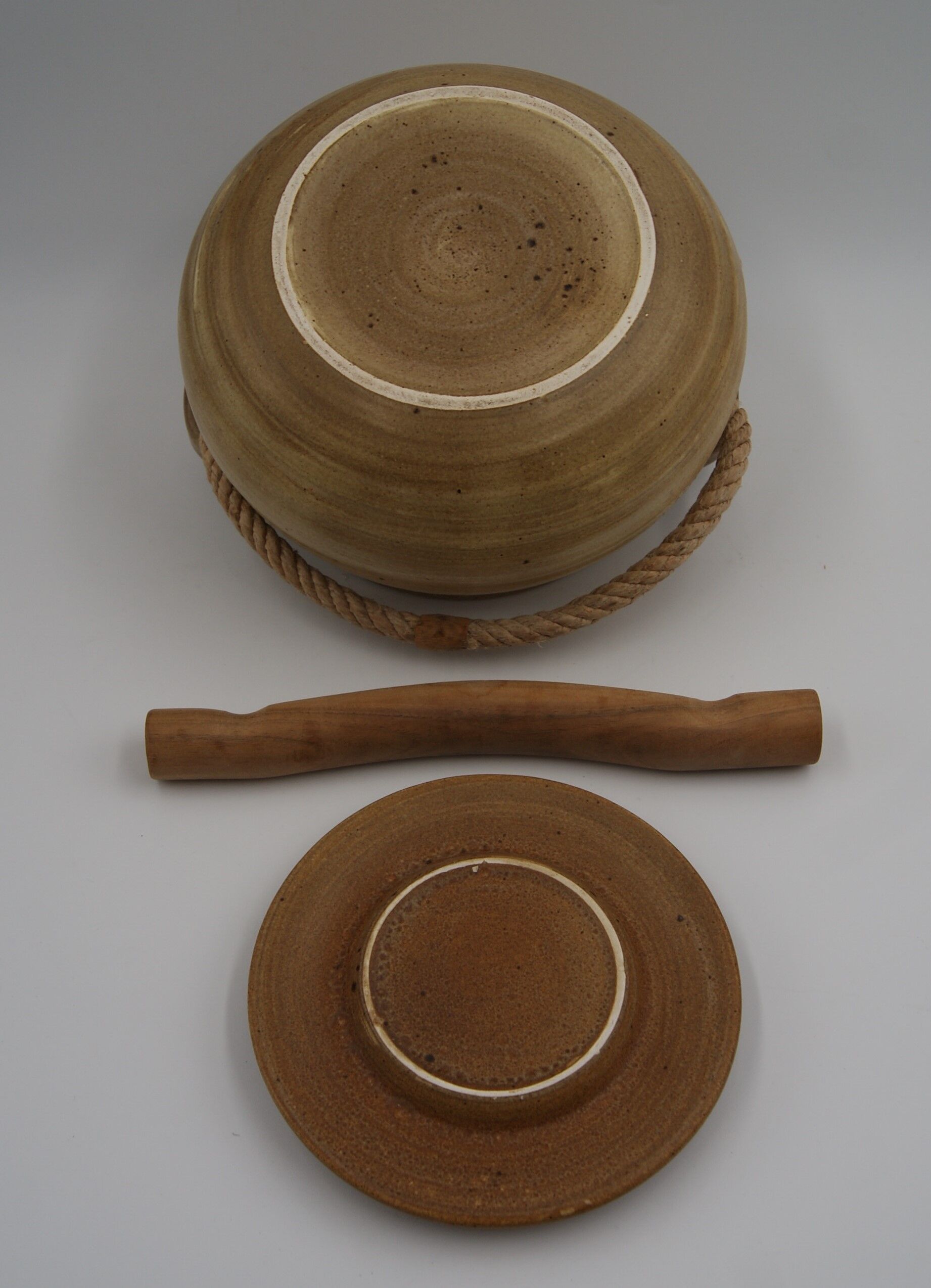 Toupine céramique, corde et bois