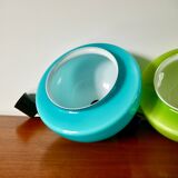 Suspension in blue opaline mushroom design 60s-70s