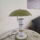 Olive green vintage lamp from the 1980s.
