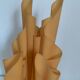 Vintage 1970s Athena Georgia Jacob Salmon Draped Lamp - 50 cm