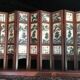 Chinese screen genre scene on alabaster