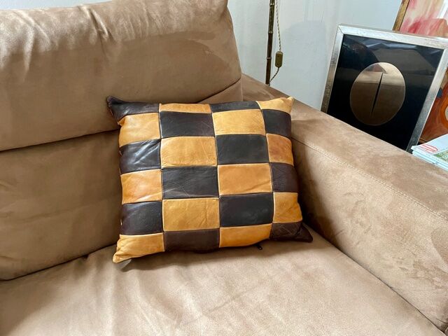 Leather cushion 1960/1970