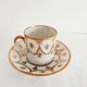 Cup and sub-cup Bavaria German porcelain