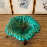 Green leaf slip salad bowl, Verceram