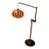 1960s Mid-Century Modern Sculptural Wooden and Veneer Floor Lamp