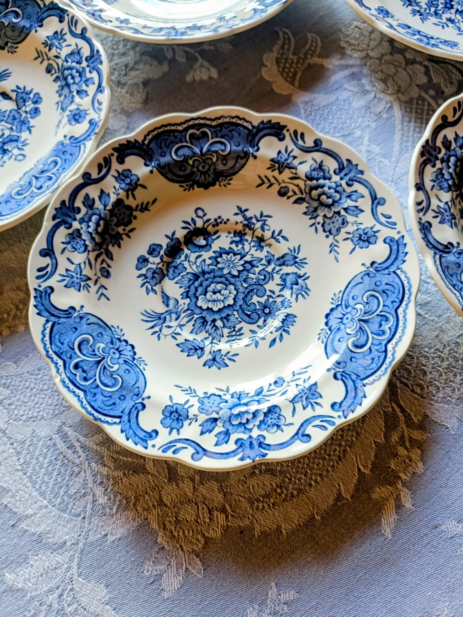 Set of saucers / small deep plates Windsor Ridgway Staffordshire