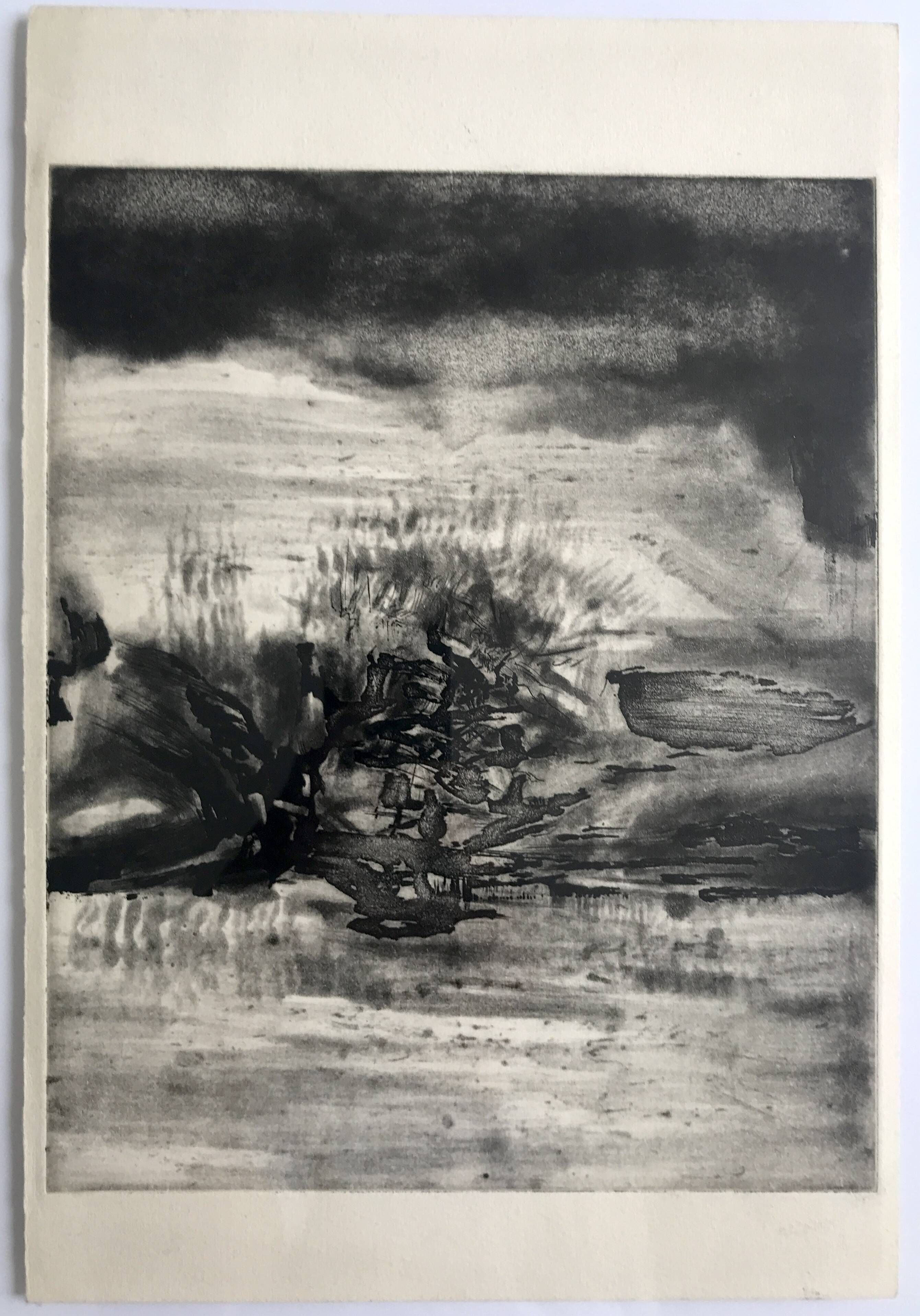 ZAO Wou-ki, Plate of 33 Moderna Mästare, 1979. Lithograph