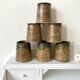 Set 6 cups cups vintage pyrite stoneware