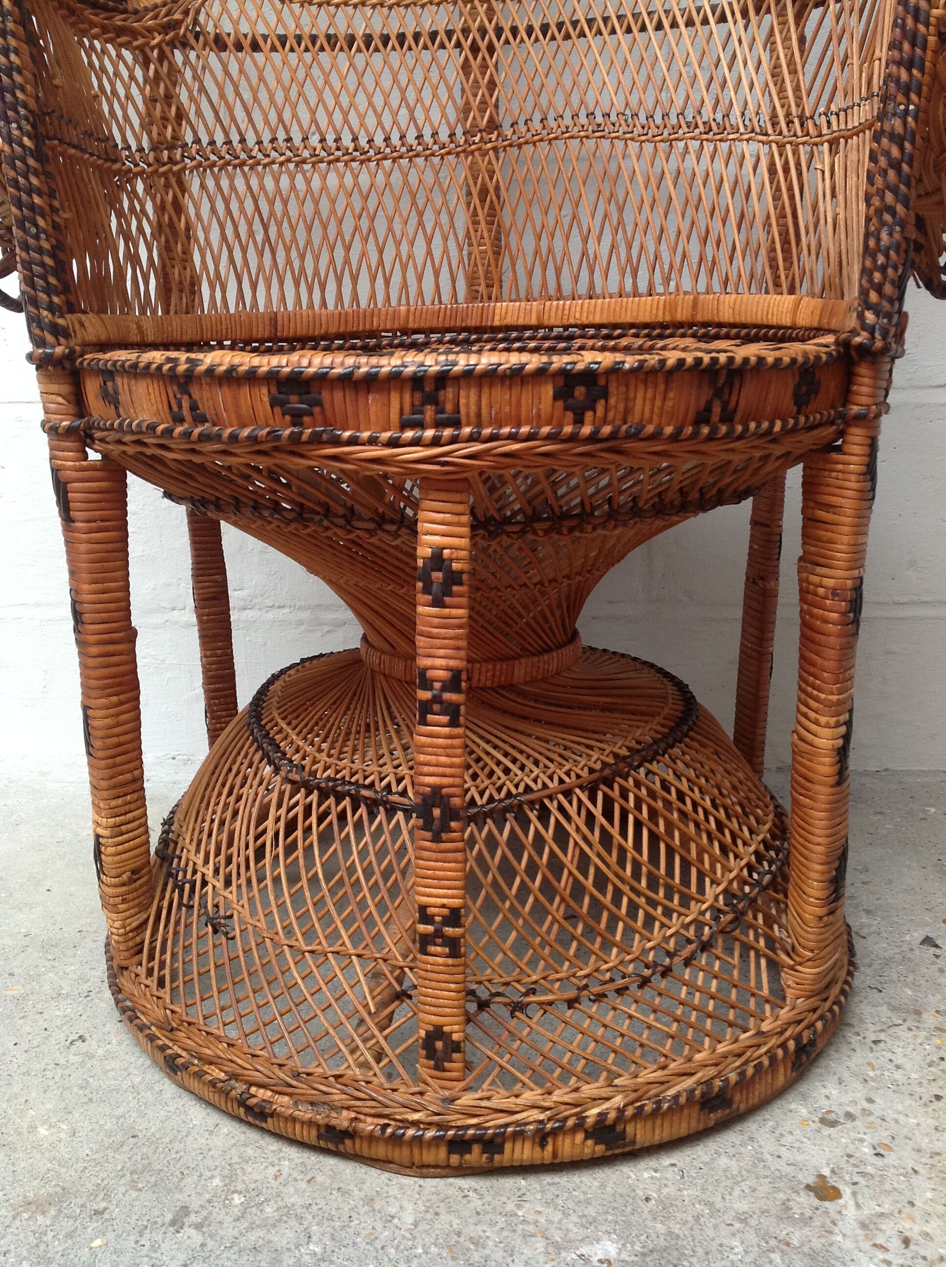 Armchair Emmanuelle rattan Kok House 1970