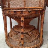 Armchair Emmanuelle rattan Kok House 1970