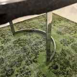 Marble and chromed metal table attributed to Vittorio Introini