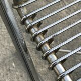 Paire de chaises Wire Till Behrens design annees 80